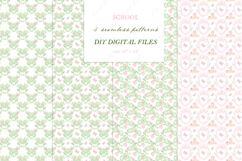 pink-school-family-watercolor-crest