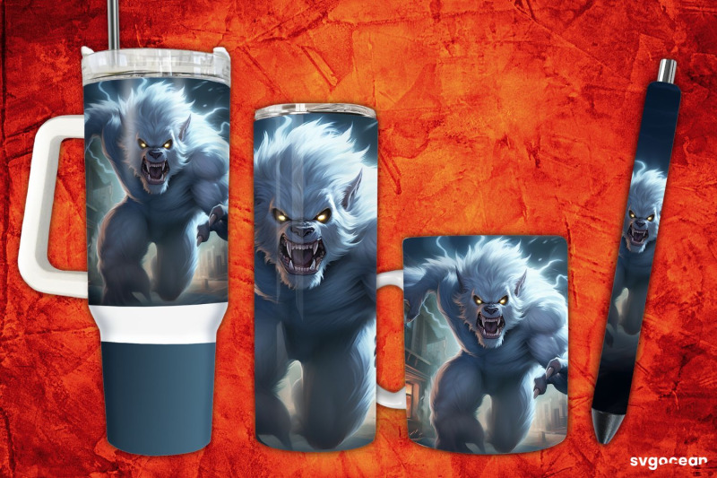 ghost-werewolf-wrap-bundle-tumbler-mug-pen