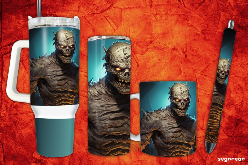 mummy-werewolf-wrap-bundle-tumbler-mug-pen