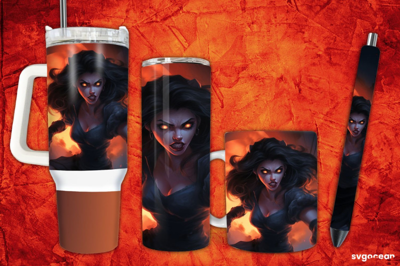 witch-werewolf-wrap-bundle-tumbler-mug-pen