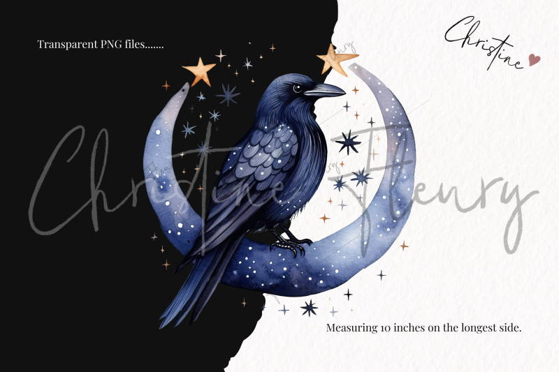 watercolor-midnight-blue-ravens-clipart