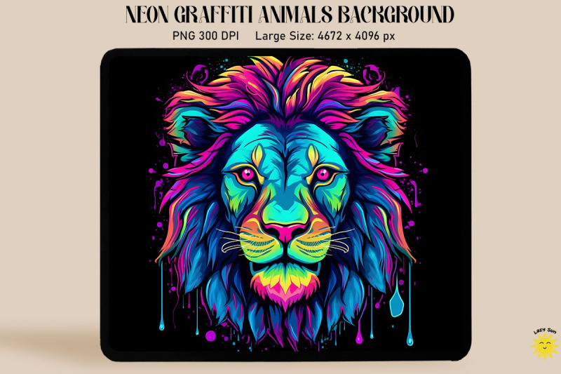 neon-and-glowing-graffiti-of-lion