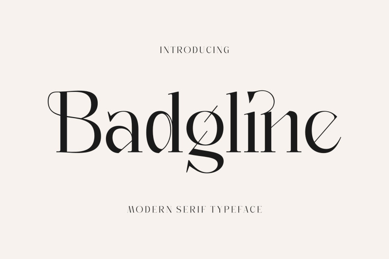 badgline-typeface