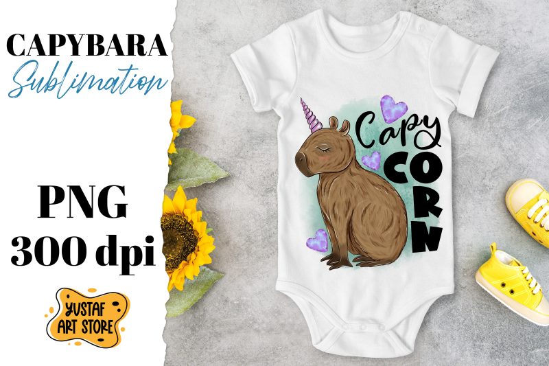 cute-capybara-sublimation-design-capycorn-capybara-unicorn