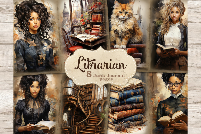 librarian-junk-journal-kit-vintage-digital-collage