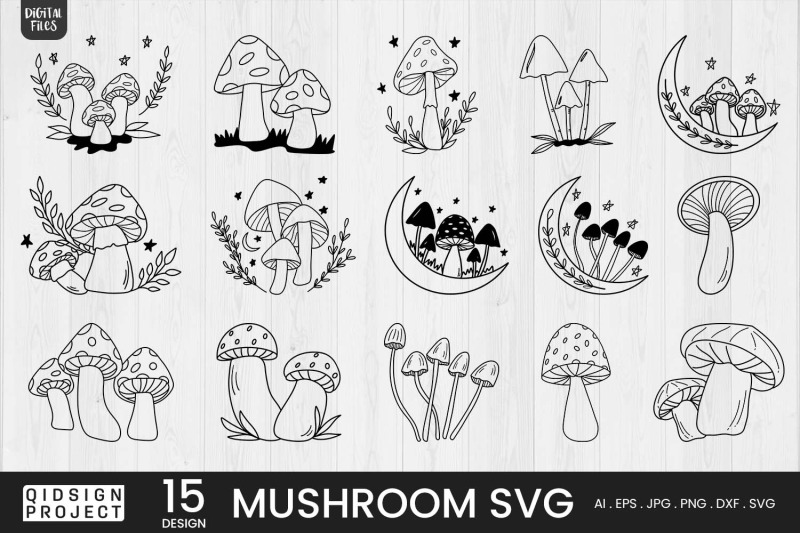 mushroom-svg-15-variations