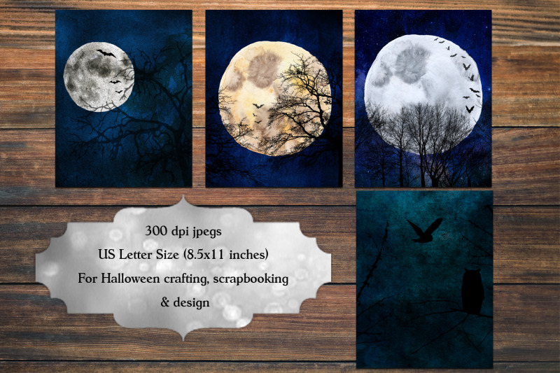 forest-and-full-moon-halloween-backgrounds