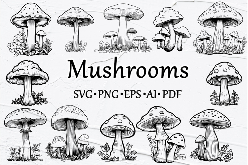 mushrooms-svg-clipart