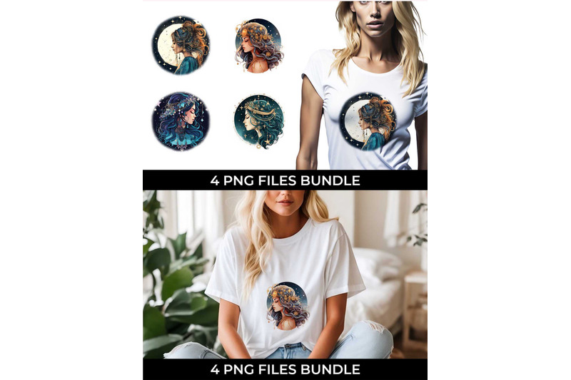 celestial-boho-magic-star-gazer-t-shirt-png-bundle