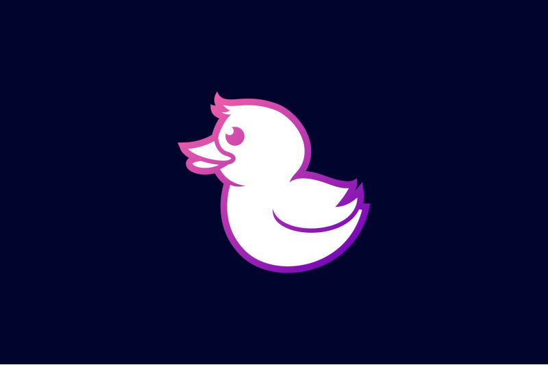 cute-duck-lineart-vector-template-logo-design