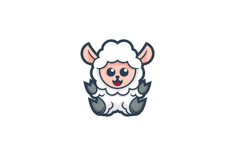 cute-sheep-lineart-vector-template-logo-design