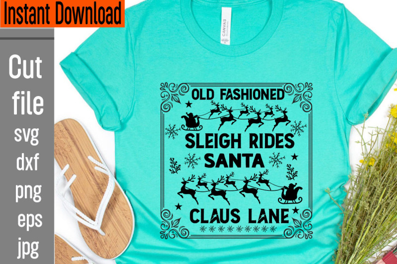 old-fashioned-sleigh-rides-santa-claus-lane-svg-cut-file-christmas-svg