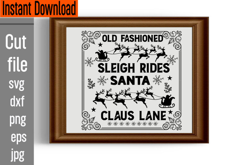 old-fashioned-sleigh-rides-santa-claus-lane-svg-cut-file-christmas-svg