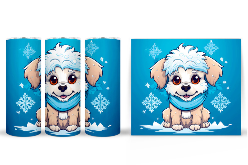 cute-dog-tumbler-sublimation-winter-dog-tumbler-wrap