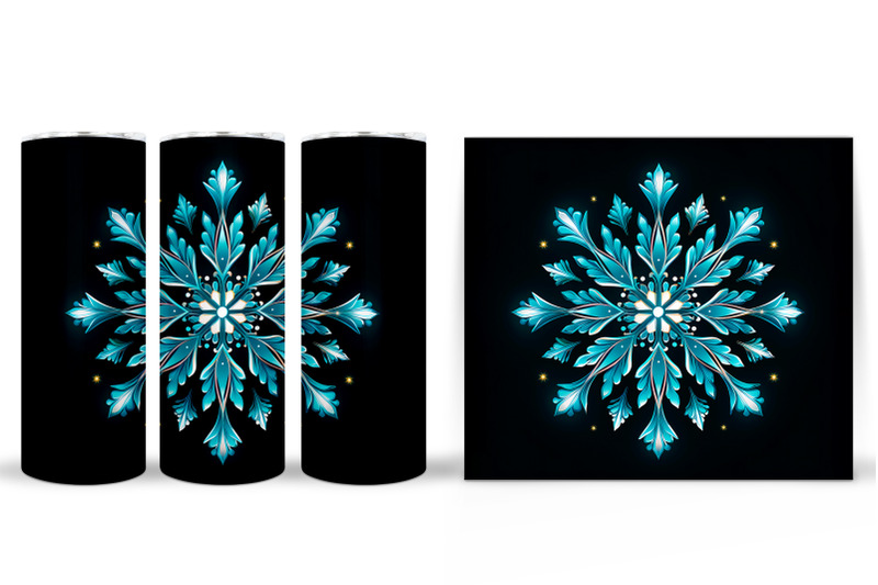 snowflake-tumbler-sublimation-snowflake-tumbler-wrap-design