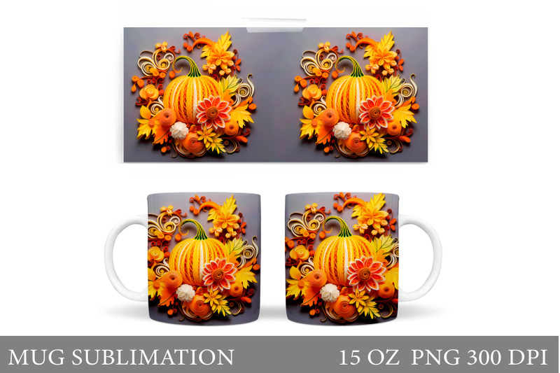 fall-pumpkin-flowers-mug-wrap-paper-pumpkin-mug-sublimation