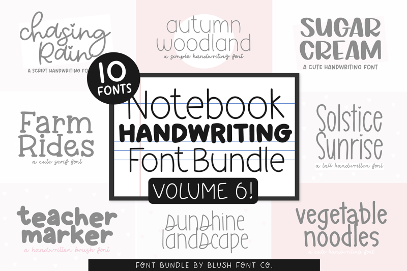 notebook-handwriting-font-bundle-vol-6