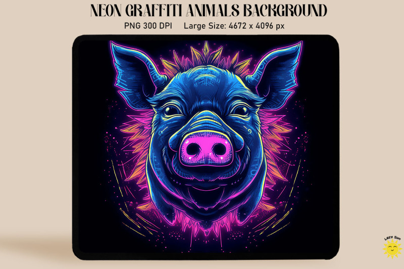 neon-and-glowing-graffiti-of-pig