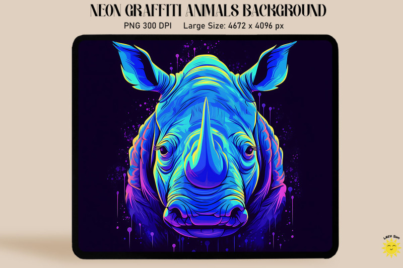 neon-and-glowing-graffiti-of-rhinoceros