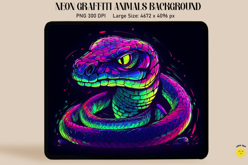 neon-and-glowing-graffiti-of-snake