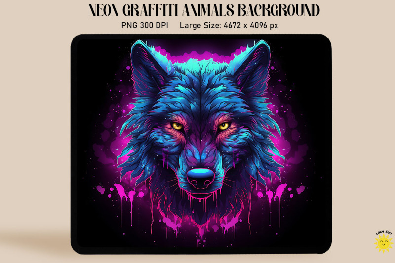 neon-and-glowing-graffiti-of-wolf