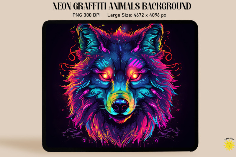 neon-and-glowing-graffiti-of-wolf