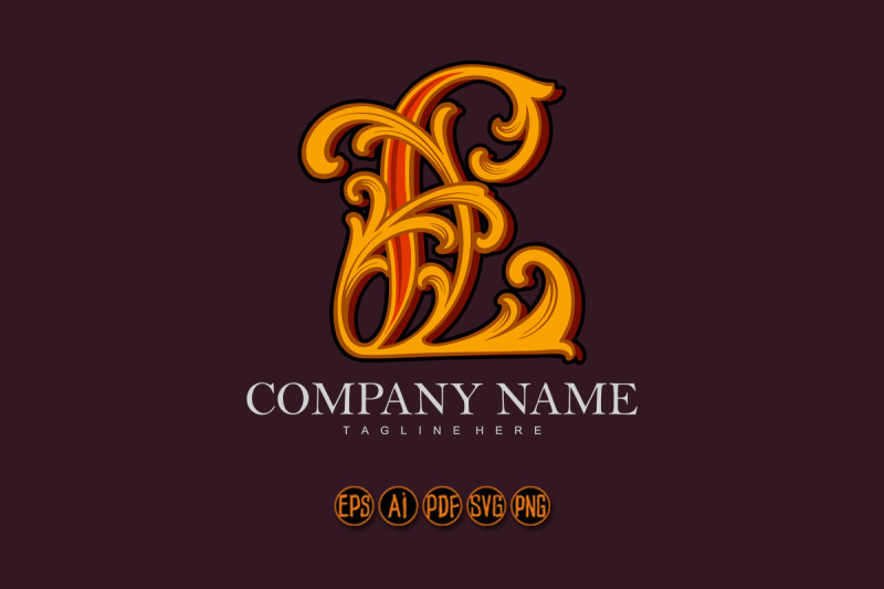 floral-elegance-gold-l-letter-monogram-logo