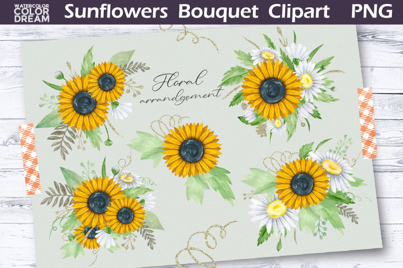 sunflowers-clipart-sunflowers-bouquet-png