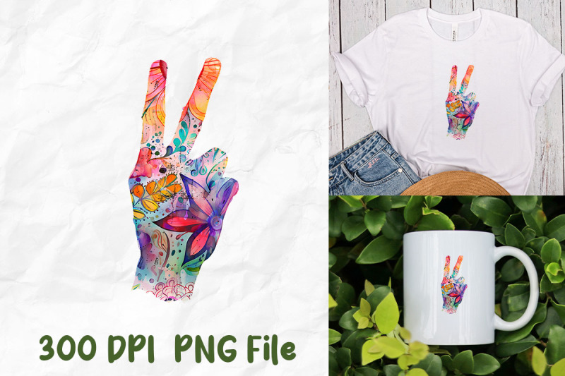 hippie-tie-dye-pattern-hand-peace-sign