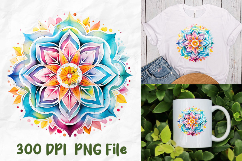 hippie-tiedye-mandala-pattern-watercolor