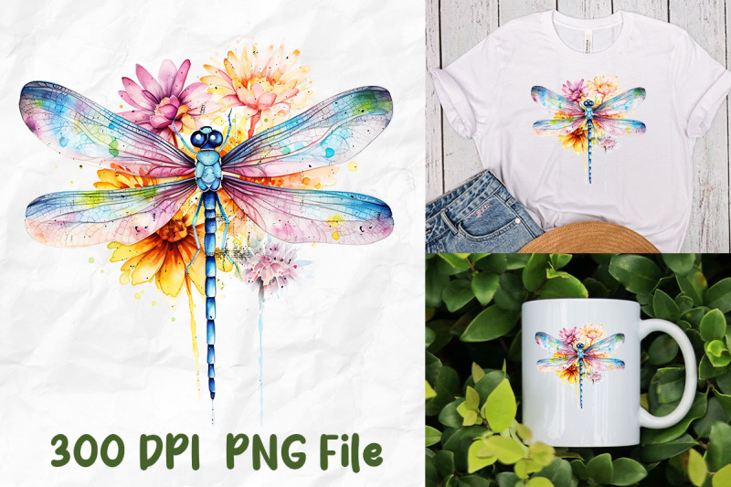 hippie-tie-dye-dragonfly-watercolor