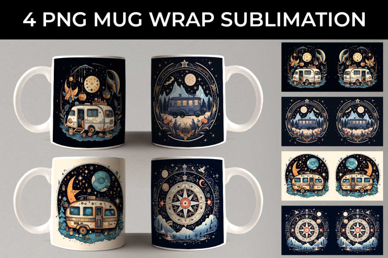 celestial-wanderlust-boho-mug-wrap-sublimation-design-bundle