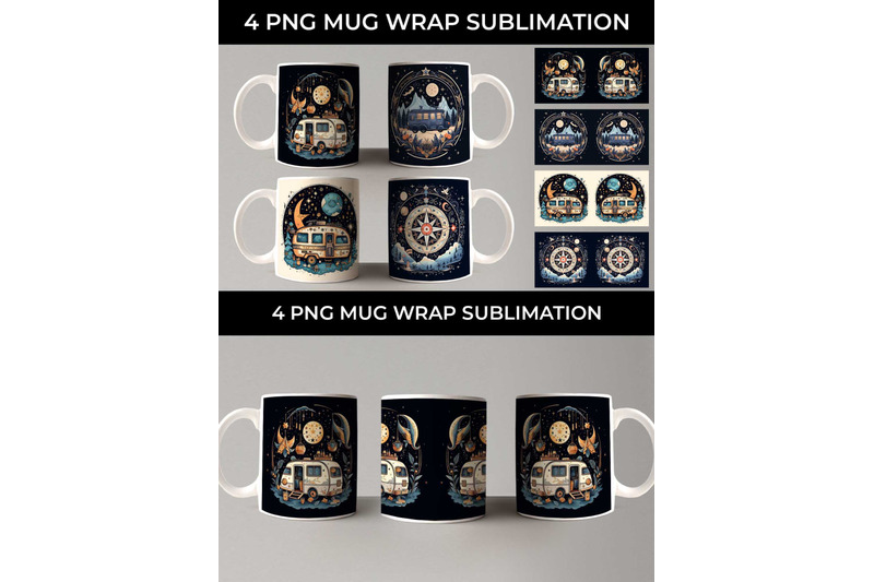 celestial-wanderlust-boho-mug-wrap-sublimation-design-bundle