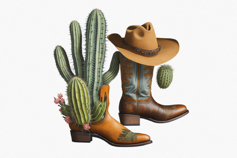 vintage-cowboy-hat-cowboy-boots-clipart