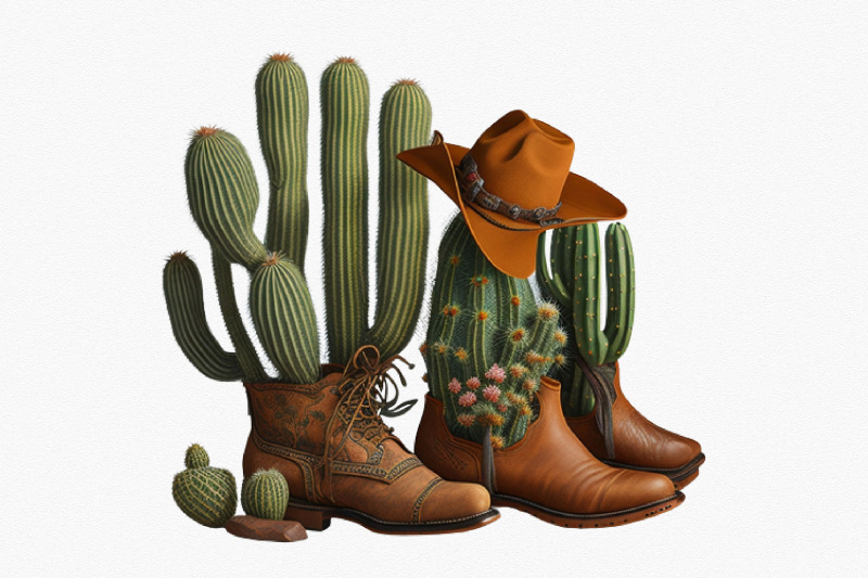 vintage-cowboy-hat-cowboy-boots-clipart