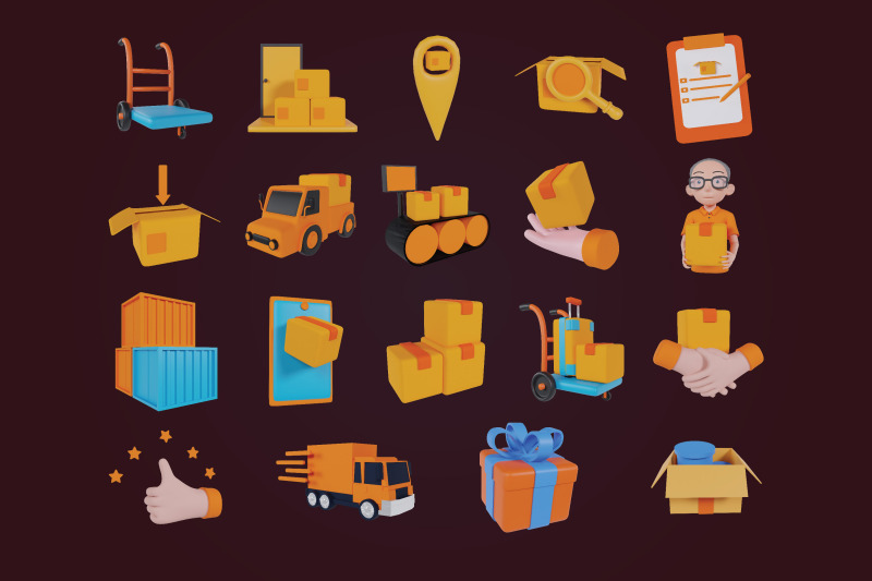 3d-elements-delivery-icon-3d-shipment-icons