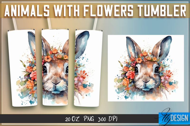 animals-with-flowers-tumblers-wrap-20-oz-v-1