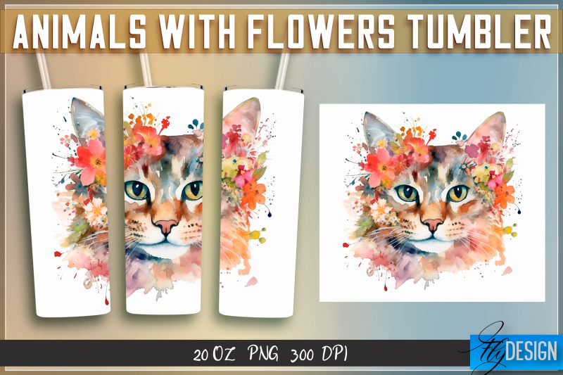 animals-with-flowers-tumblers-wrap-20-oz-v-1