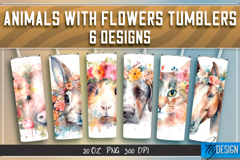 animals-with-flowers-tumblers-wrap-20-oz-v-1