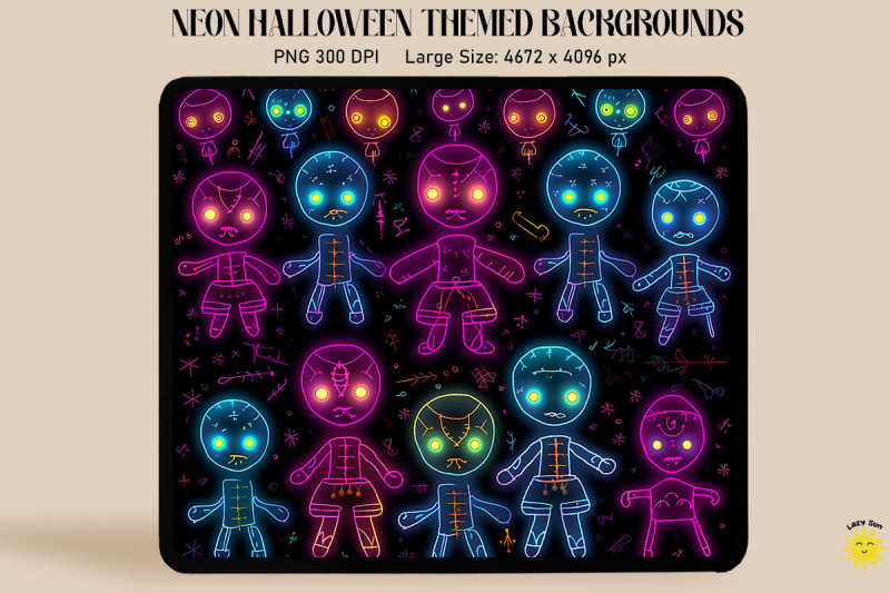 neon-voodoo-dolls-glowing-halloween