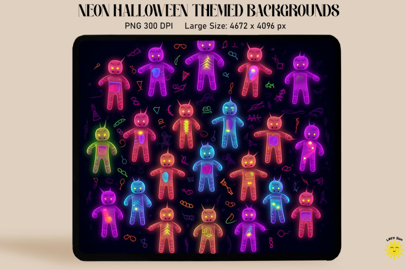 neon-voodoo-dolls-glowing-halloween