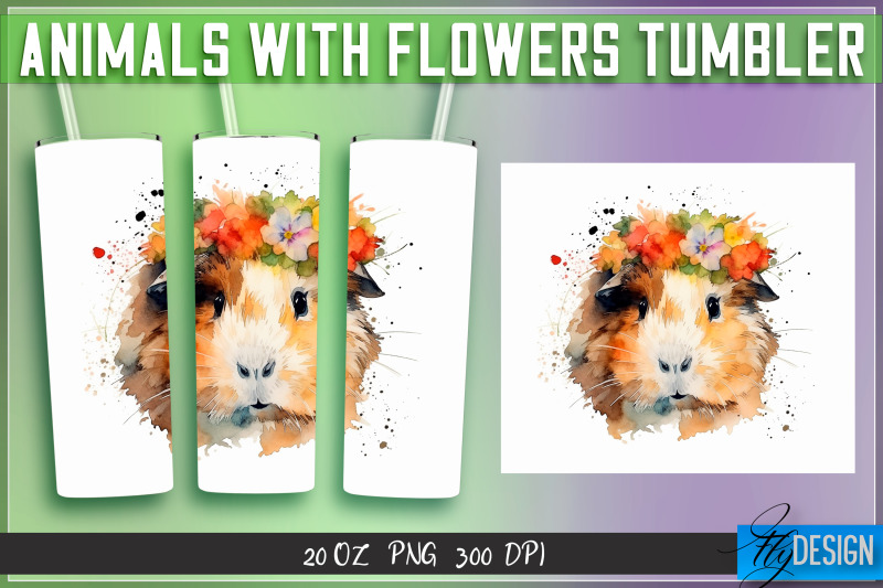 animals-with-flowers-tumblers-wrap-20-oz-v-2