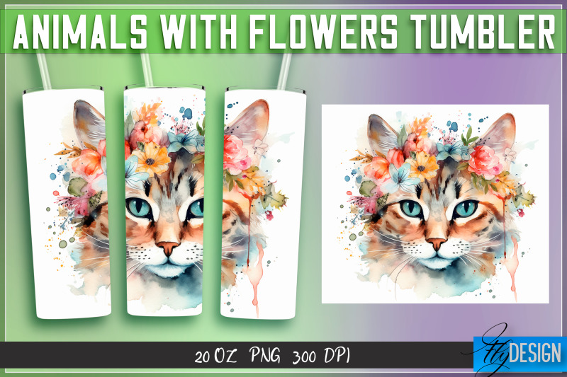 animals-with-flowers-tumblers-wrap-20-oz-v-2