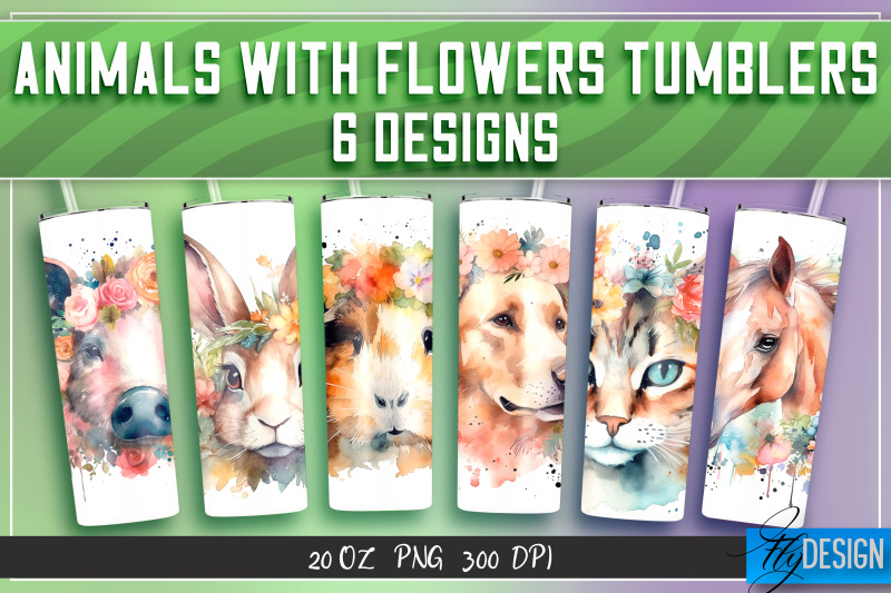 animals-with-flowers-tumblers-wrap-20-oz-v-2