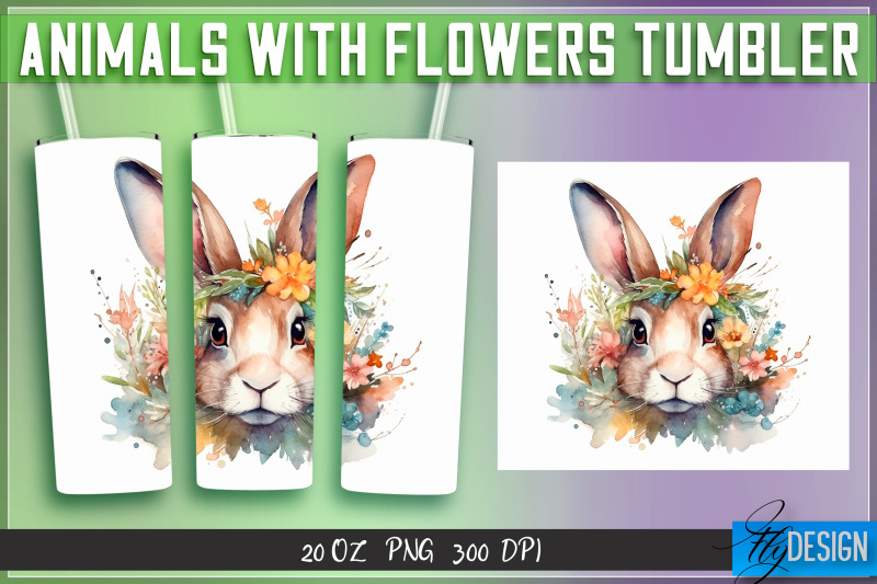 animals-with-flowers-tumblers-wrap-20-oz-v-2