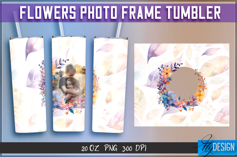 flowers-photo-frame-tumblers-photo-frame-wrap-20-oz-v-2