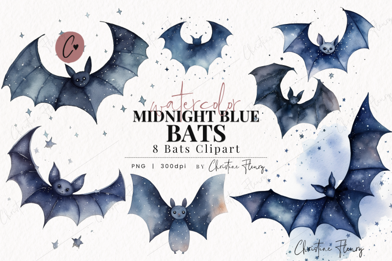 watercolor-midnight-blue-bats-clipart