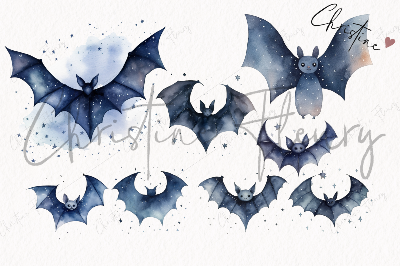 watercolor-midnight-blue-bats-clipart