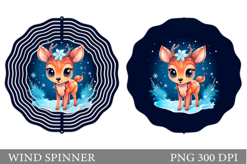 winter-deer-wind-spinner-cute-deer-spinner-sublimation