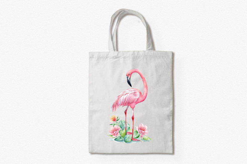 baby-pink-flamingo-watercolor-clipart